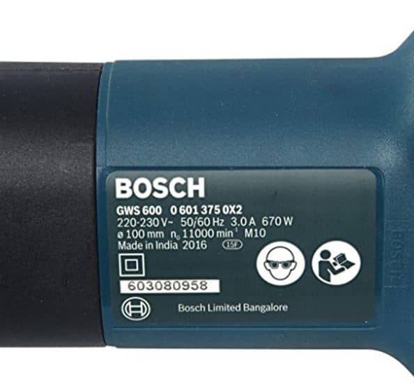 Bosch GWS 600 Professional Angle Grinder 660W 220V 